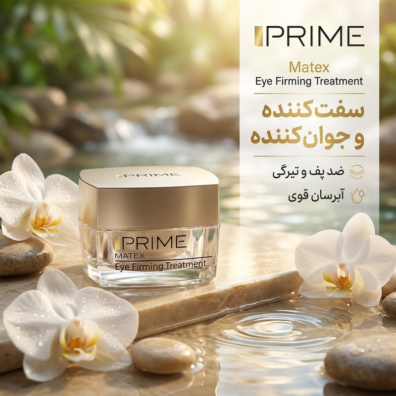 کرم سفت کننده دور چشم پرایم مدل Matex حجم 15 میلی لیتر