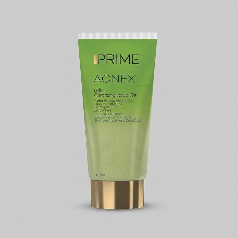 ژل پاککننده اسکراب پرایم مدل Acnex Luffa حجم 175 میلیلیتر