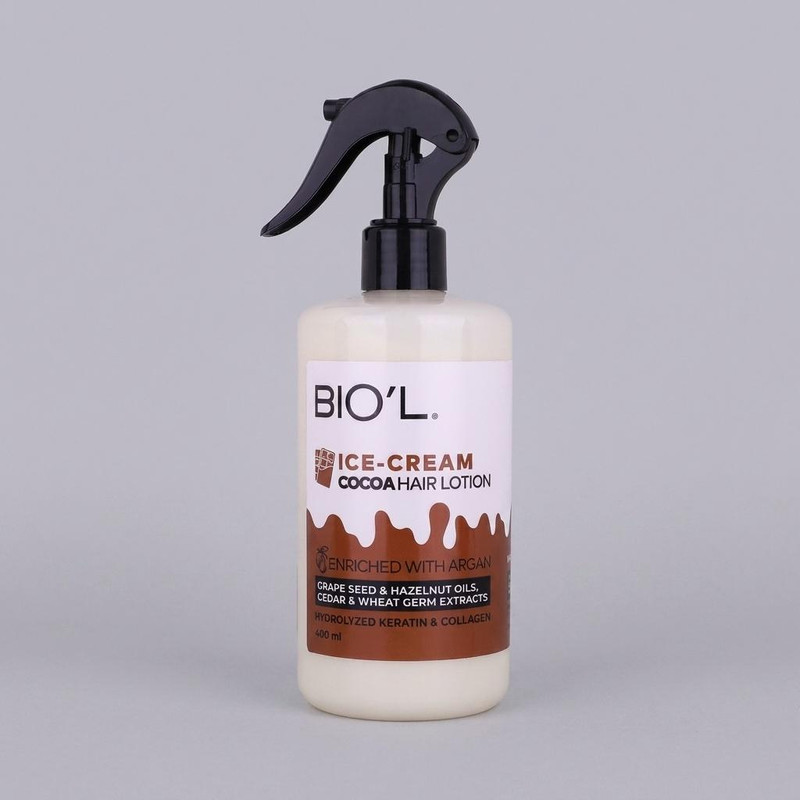 ماسک تقویت‌کننده مو بیول مدل بستنی شکلاتی مناسب برای موهای آسیب‌دیده حجم 400 میلی‌لیتر