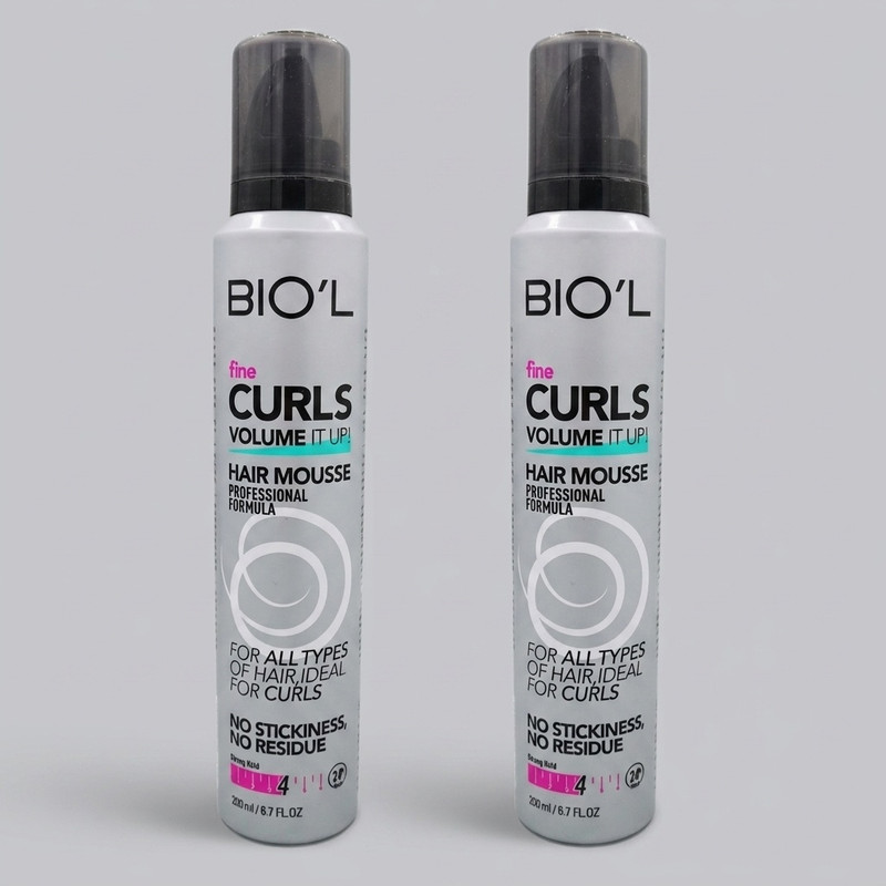 موس مو بیول مدل 4 FINE CURLS حجم 200 میلی لیتر مجموعه دو عددی