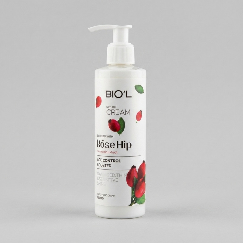 کرم مرطوب کننده دست و صورت بیول مدل Rose Hip مناسب برای پوست‌های آسیب‌دیده و حساس حجم 250 میلی‌لیتر