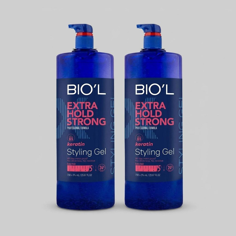 ژل مو بیول مدل extra hold strong حجم 700 میلی لیتر بسته 2 عددی