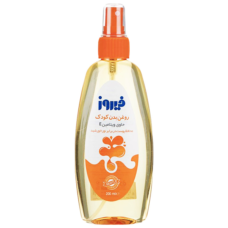 شامپو بچه و روغن بدن بچه فیروز مدل ویتامینه و اسطوخودوس حجم 200 میلی لیتر