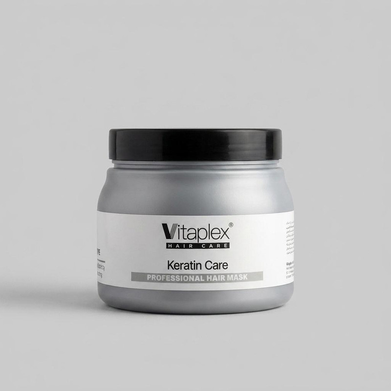 ماسک مو ویتاپلکس مدل Keratin Care مناسب برای موی کراتین شده حجم 500 میلی لیتر