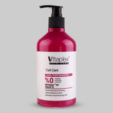 شامپو مو فر ویتاپلکس مدل Curl Care حجم 500 میلیلیتر، تقویتکننده، مرطوبکننده، لطافتبخش، کنترل چربی و جلوگیری از وز شدن مو، مناسب پوست سر معمولی، دارای گلیسیرین