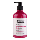 شامپو مو فر ویتاپلکس مدل Curl Care حجم 500 میلیلیتر، تقویتکننده، مرطوبکننده، لطافتبخش، کنترل چربی و جلوگیری از وز شدن مو، مناسب پوست سر معمولی، دارای گلیسیرین