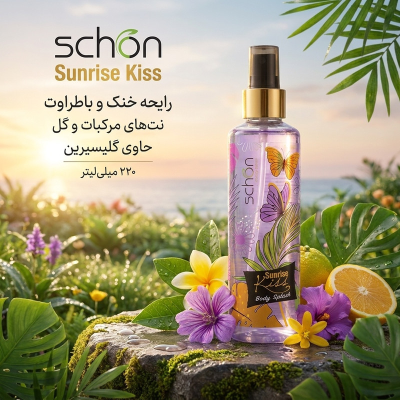بادی اسپلش زنانه شون مدل sunrise حجم 220 میلی لیتر