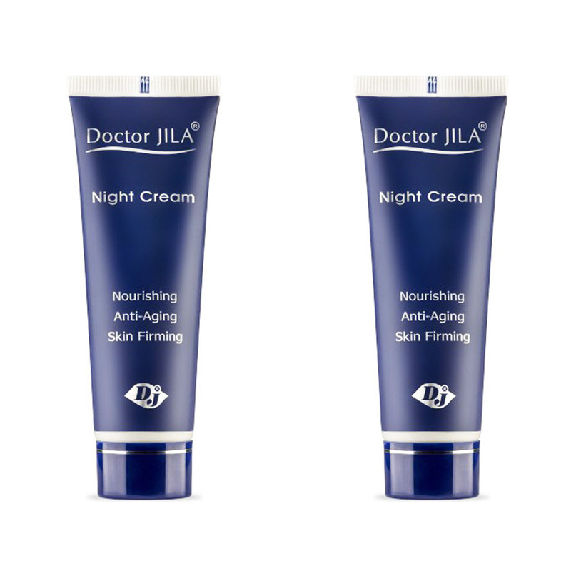 کرم ضد چروک شب دکتر ژیلا مدل Lightening And Nourishing حجم 50 میلی لیتر بسته 2 عددی