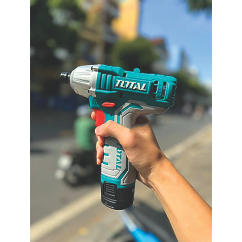پیچ گوشتی شارژی ضربه ای 12 ولت توتال مدل TIRLI12015