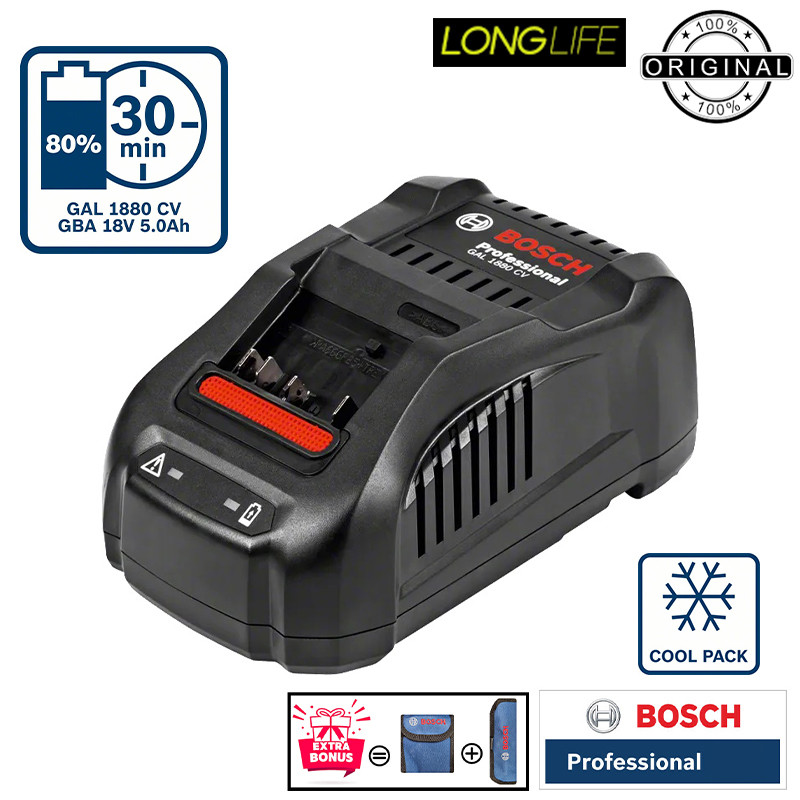 دریل پیچ گوشتی شارژی چکشی 18 ولت بوش مدل (GSB 18V-110 C Brushless (5Ah