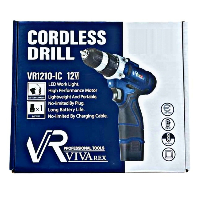 پیچگوشتی شارژی ویوارکس مدل VR1210-IC