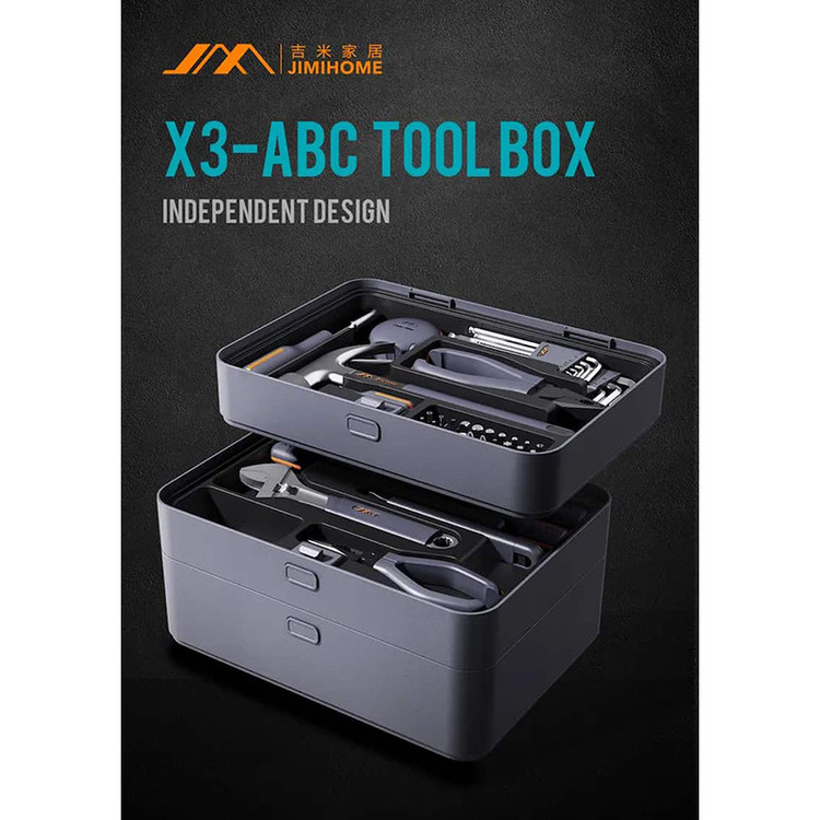 مجموعه 60 عددی پیچ گوشتی شارژی 12 ولت جیمی هوم مدل JIMIBOX X3-ABC