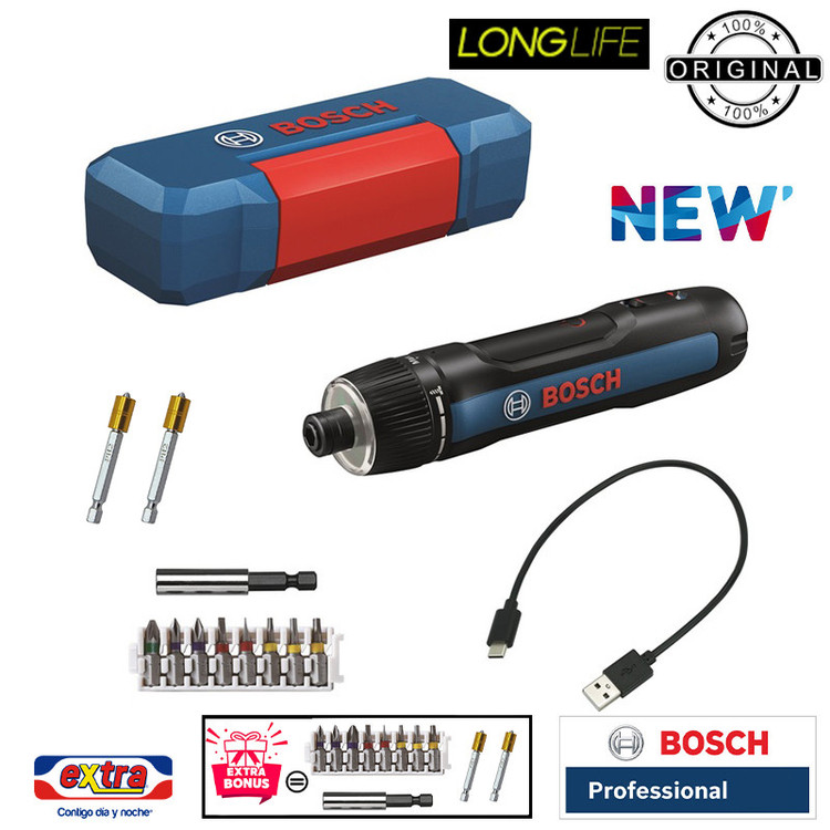 پیچ گوشتی شارژی بوش مدل حرفه ای 3.6 ولت کد 06019H2201 + 11 Extra