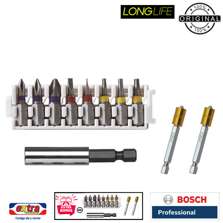 پیچ گوشتی شارژی بوش مدل حرفه ای 3.6 ولت کد 06019H2201 + 11 Extra