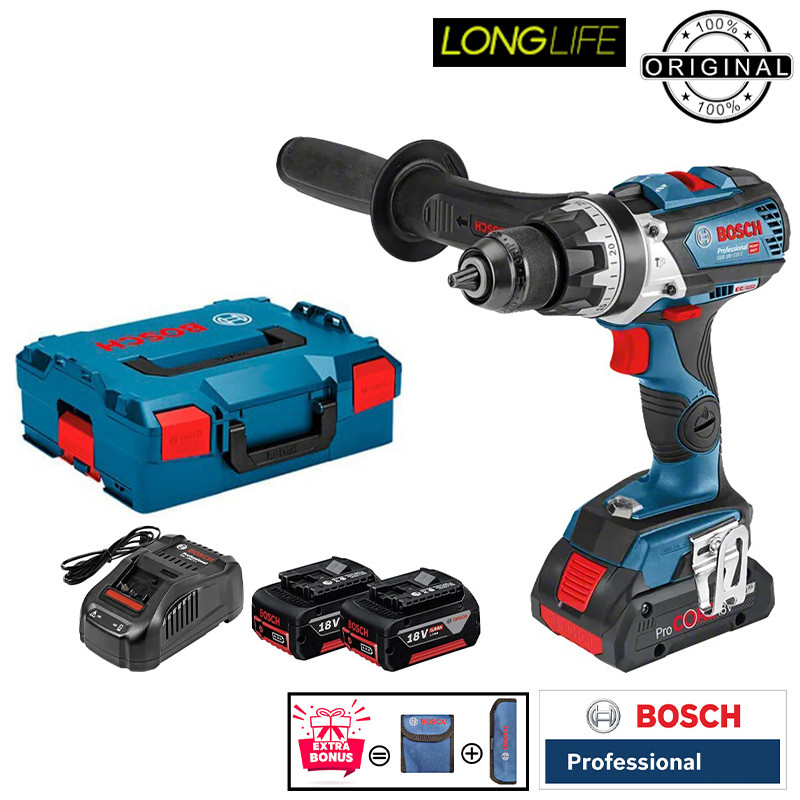 پیچ گوشتی شارژی چکشی 18 ولت بوش مدل هوشمند GSB 18 V -110 C Brushless Motor (5Ah)