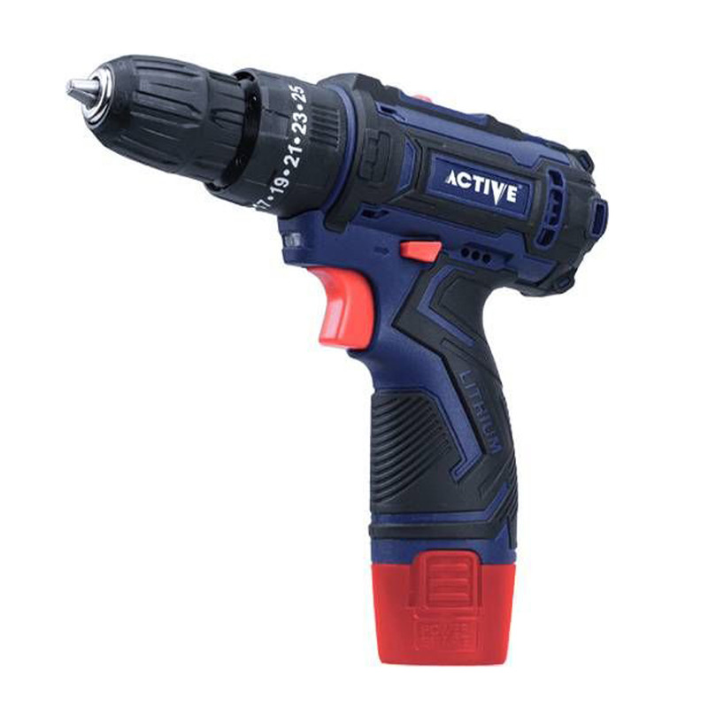 دریل پیچ گوشتی چکشی شارژی 12 ولت اکتیو مدل AC-3222BM