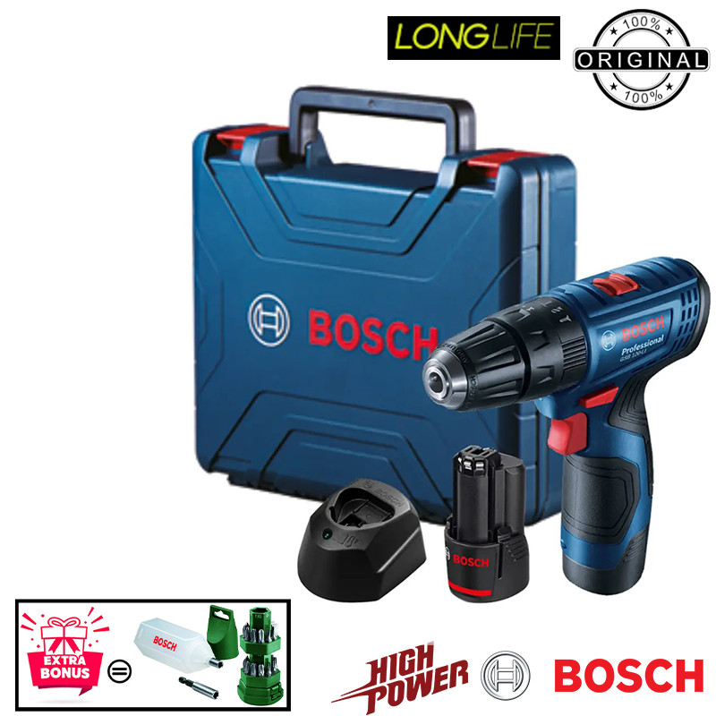 پیچ گوشتی شارژی چکشی بوش مدل GSB 120 LI + Extra 25 pcs