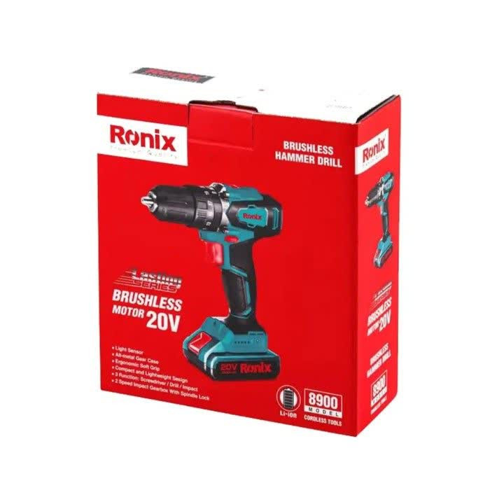 پیچ گوشتی شارژی ۲۰ ولت رونیکس مدل 8900