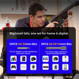 پیچ گوشتی شارژی 3.7 ولت مدل UF-882075 بسته 35 عددی