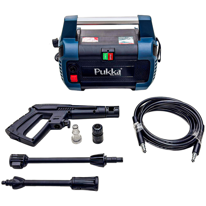 کارواش برقی ۱۱۰ بار ۱۴۰۰ وات پوکا با موتور ذغالی پوکا مدل PW-8200 با حداکثر دبی آب ۵.۵ لیتر بر دقیقه