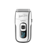 ماشین اصلاح موی صورت وی جی ار مدل V_332 با تکنولوژی برش چرخشی، باتری قابل شارژ 600mAh، قابلیت اصلاح با شماره صفر، تیغه استیل ضدزنگ و برس تمیزکننده همراه