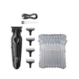 ماشین اصلاح موی سر و صورت کیمی مدل KM-2269 با تیغه کربن استیل، موتور 7000 دور در دقیقه، باتری 2000 میلیآمپر ساعت، نمایشگر شارژ و طراحی ارگونومیک