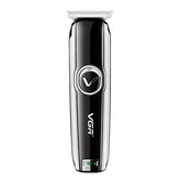 ماشین اصلاح موی بدن و صورت وی جی ار مدل V-168 با تیغه استیل ضد زنگ، طراحی ارگونومیک، شارژ USB، قابلیت تنظیم سرعت و شانه قابل تنظیم دستی