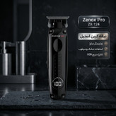 ماشین اصلاح موی صورت و بدن زیناکس مدل ZX-124 با تیغه کربن استیل، قابلیت اصلاح صفر و خط زن، نمایشگر شارژ، استفاده خشک و مرطوب، شارژ سریع با کابل USB، شانه اصلاح 1 تا 4 میلیمتر