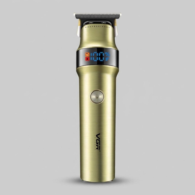 ماشین اصلاح موی سر و صورت وی جی ار مدل V-991 با تیغه سرامیک و استیل ضد زنگ، قابلیت اصلاح با شماره صفر، نمایش وضعیت باتری، عملکرد توربو، طراحی ارگونومیک، باتری 2000 میلیآمپر، شارژ با کابل USB، سه عدد شانه، دور موتور 7000 RPM