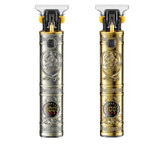ماشین اصلاح موی صورت وی جی ار مدل V-097 با تیغه استیل ضد زنگ، موتور 6500 دور در دقیقه، قابلیت تنظیم سرعت، عملکرد توربو، نمایش وضعیت باتری و سه عدد شانه در سایزهای 1، 2 و 3 میلیمتر