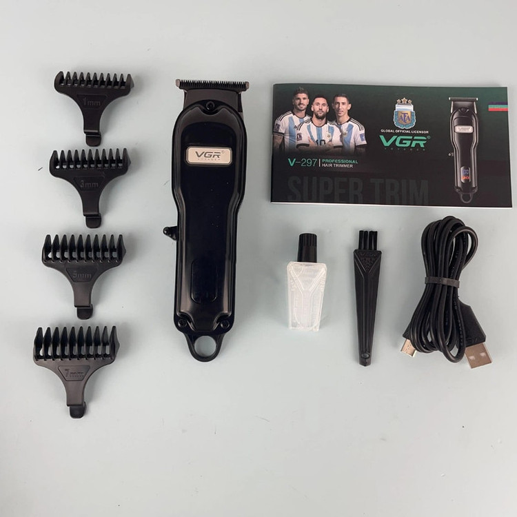 ماشین اصلاح موی سر و صورت شارژی وی جی ار مدل V-297