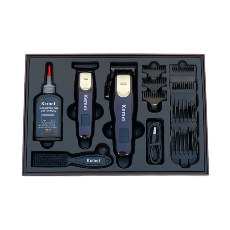 ماشین اصلاح موی سر و صورت کیمی شارژی مدل KM-8526 بسته 2 عددی