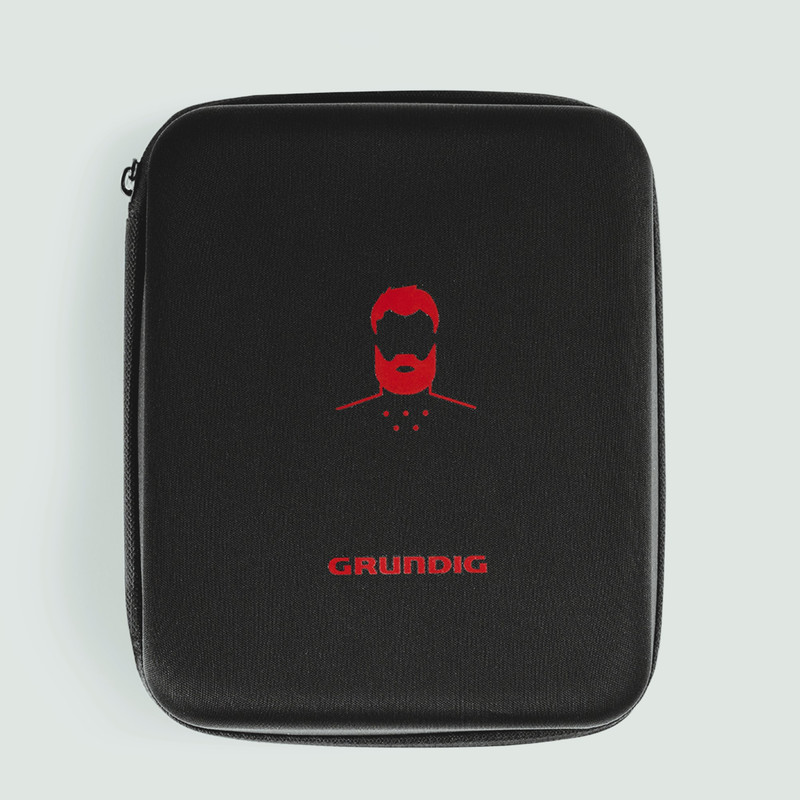 ماشین اصلاح موی صورت و بدن شارژی گروندیگ مدل MGK 9030 PRO Version 2025 با تیغههای تیتانیوم و خودتیز شونده، باتری 2000 میلیآمپر، سنسور تنظیم خودکار قدرت، قابلیت استفاده خشک و مرطوب، ضدآب و قفل ایمنی