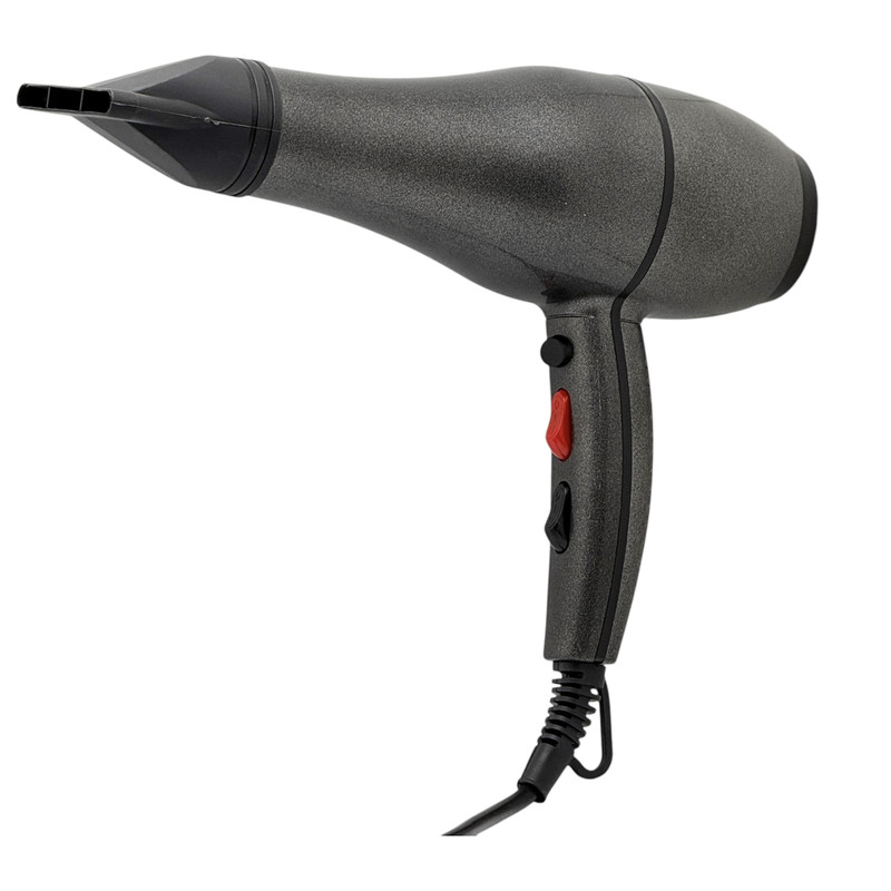 سشوار خانگی مدل RC-2024 با موتور AC، توان 9000 وات، تنظیم دما و سرعت در دو حالت، سری صاف‌کننده، همراه با متمرکزکننده باریک، وزن 650 گرم