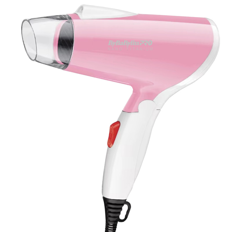 سشوار مسافرتی بای بابیلیس پرو مدل BP-1030 با توان 1600 وات، موتور AC، تنظیمات دو حالته دما و دو سرعته، سری حجم‌دهنده، وزن 300 گرم، دسته تاشو و خشک‌کن ملایم