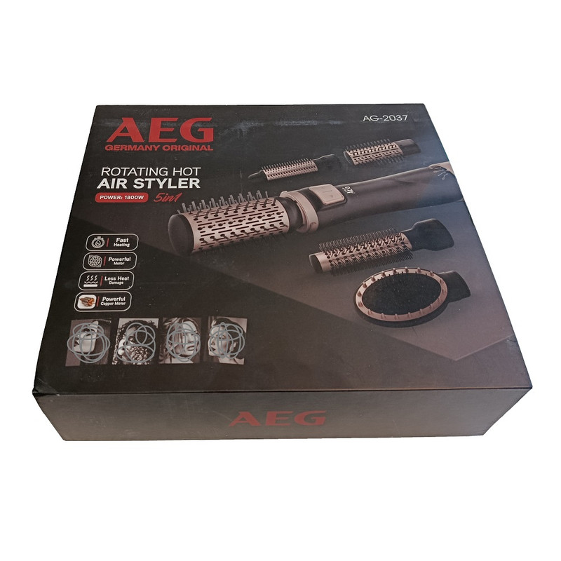 سشوار برس دار چرخشی حرفه ای 1800 وات آ ا گ مدل AG-2037