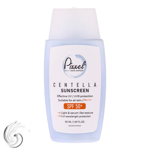 کرم ضد آفتاب بیرنگ پیکسل SPF 50 مدل Centella محافظ UVA ،UVB، ++++PA مناسب برای انواع پوست حجم 50 میلیلیتر