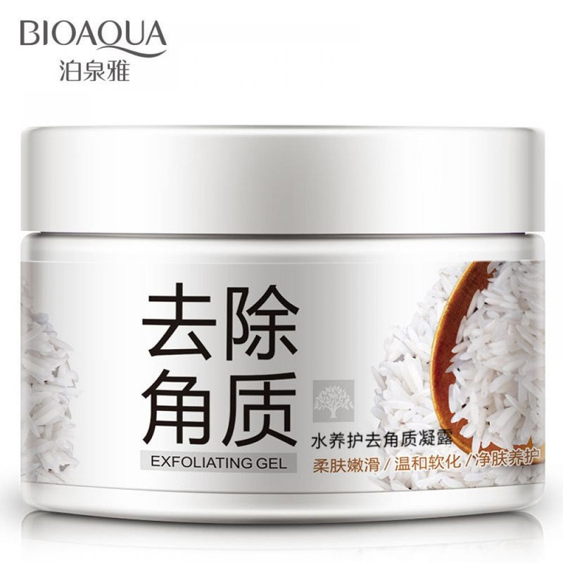 ماسک لایهبردار و روشنکننده صورت و بدن بایو آکوا مدل لایه بردار برنج با حجم 140 میلیلیتر، حاوی آلوئهورا و پروتئین گندم، مناسب پوست مختلط و افزایش شفافیت و لطافت پوست