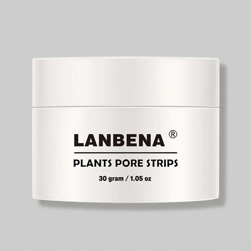 ماسک پاک کننده بینی کرمی لنبنا مدل PLANTS وزن 30 گرم بسته 60 عددی کوچک‌کننده منافذ، رفع جوش سرسیاه، ضد حساسیت و مناسب استفاده روزانه