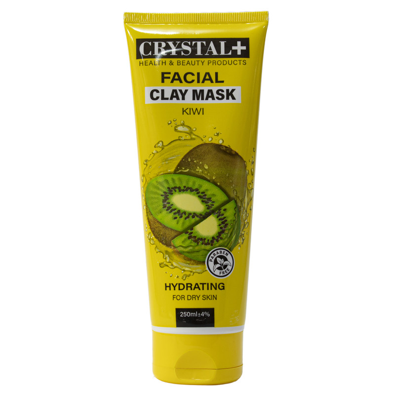ماسک صورت آبرسان کریستال مدل کیوی حجم 250 میلی‌لیتر، مناسب پوست خشک، ترمیم‌کننده، تغذیه‌کننده، ضد چروک، از بین برنده تیرگی و لکه، آرامش‌بخش