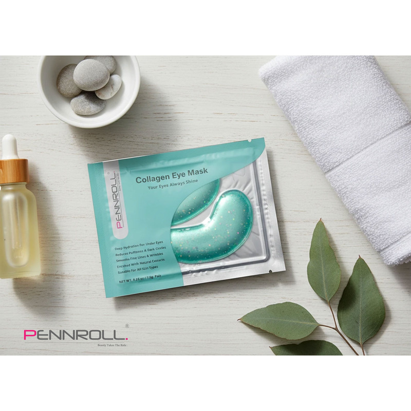 ماسک زیر چشم ژلی پنرول مدل PRD با کلاژن هیدرولیز شده، آبرسان عمقی، روشنکننده، ترمیمکننده و ضدچروک، مناسب انواع پوست، وزن 7.5 گرم، مجموعه 3 عددی
