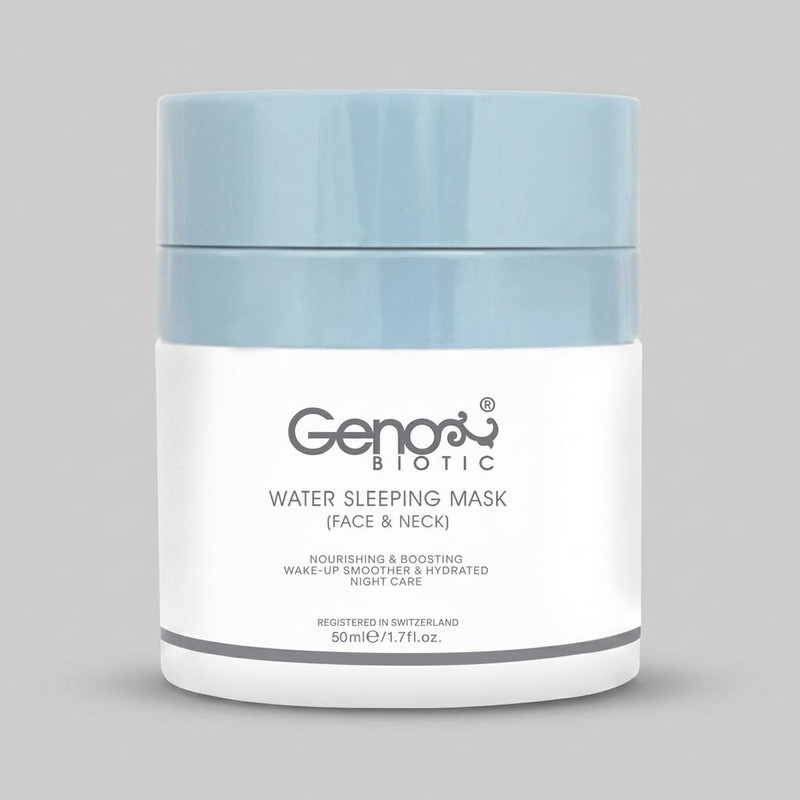 ماسک صورت ژنوبایوتیک مدل 01 حجم 50 میلی‌لیتر آبرسان، جوان‌کننده و ضد چروک مناسب انواع پوست با عصاره طبیعی برای خانم‌ها و آقایان