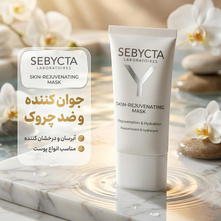ماسک صورت جوان کننده سبیکتا مدل 01 حجم 50 میلیلیتر، ضد چروک، آبرسان، درخشان کننده، نرم کننده، مناسب انواع پوست و خانمها