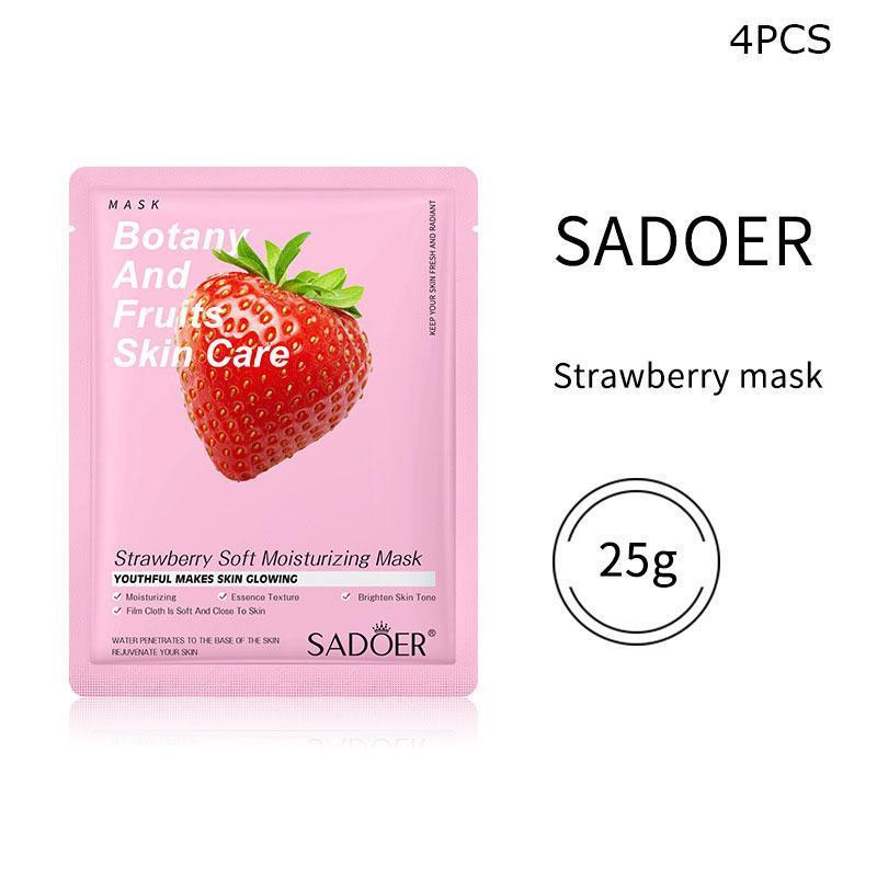 ماسک صورت سادور مدل Strawberry حجم 25 میلیلیتر، آرامشبخش، تقویتکننده، جوانکننده، درخشانکننده، حاوی ویتامین A، B و B1، مناسب انواع پوست