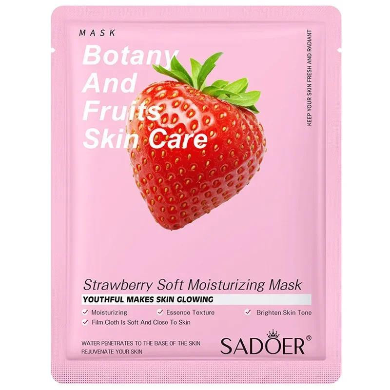 ماسک صورت سادور مدل Strawberry حجم 25 میلیلیتر، آرامشبخش، تقویتکننده، جوانکننده، درخشانکننده، حاوی ویتامین A، B و B1، مناسب انواع پوست