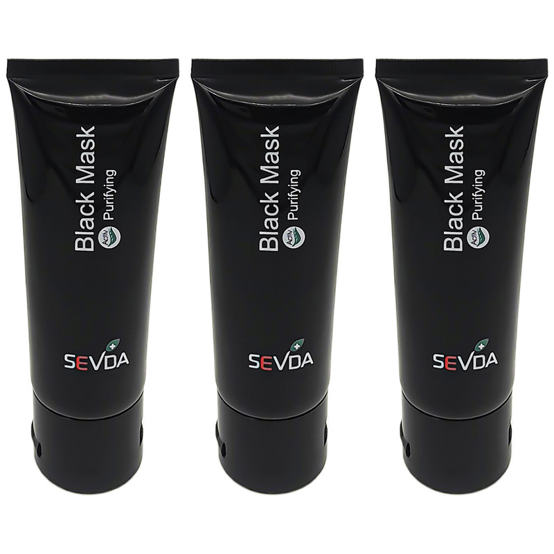 ماسک صورت سودا مدل BS حجم 75 میلیلیتر با خاصیت لایهبرداری، رفع جوشهای سرسیاه، کوچککننده منافذ و سمزدایی پوست، مناسب پوست مختلط، بسته 3 عددی