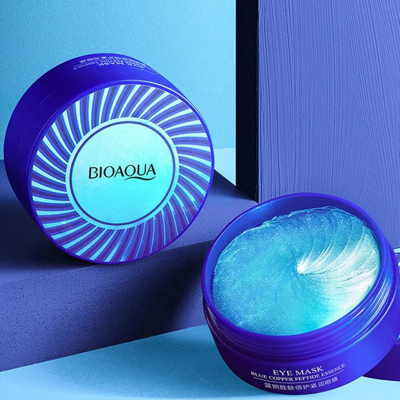 ماسک زیر چشم بایو آکوا مدل Blue copper peptide essence حجم 80 میلی لیتر بسته 60 عددی
