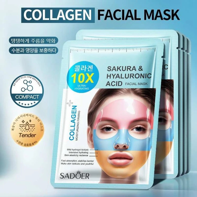 ماسک صورت سادور مدل کلاژن با رایحه آلوئه ورا مناسب برای انواع پوست وزن 30 گرم