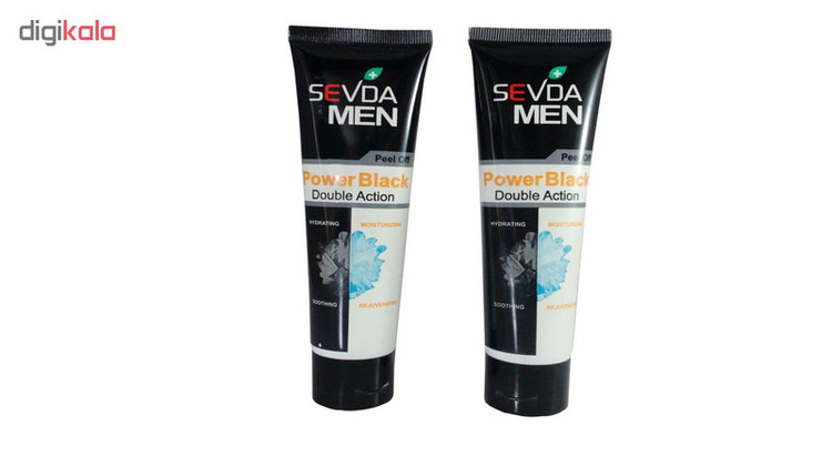 ماسک صورت سودا مدل power black حجم 100 میلی لیتر مجموعه 2 عددی