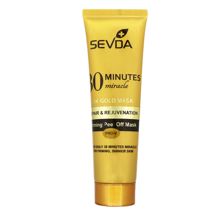 ماسک صورت پیل آف سودا مدل قهوه و طلا حجم 100 میلیلیتر تسکیندهنده، شادابکننده، نرمکننده و شفافکننده پوست صورت مجموعه 2 عددی